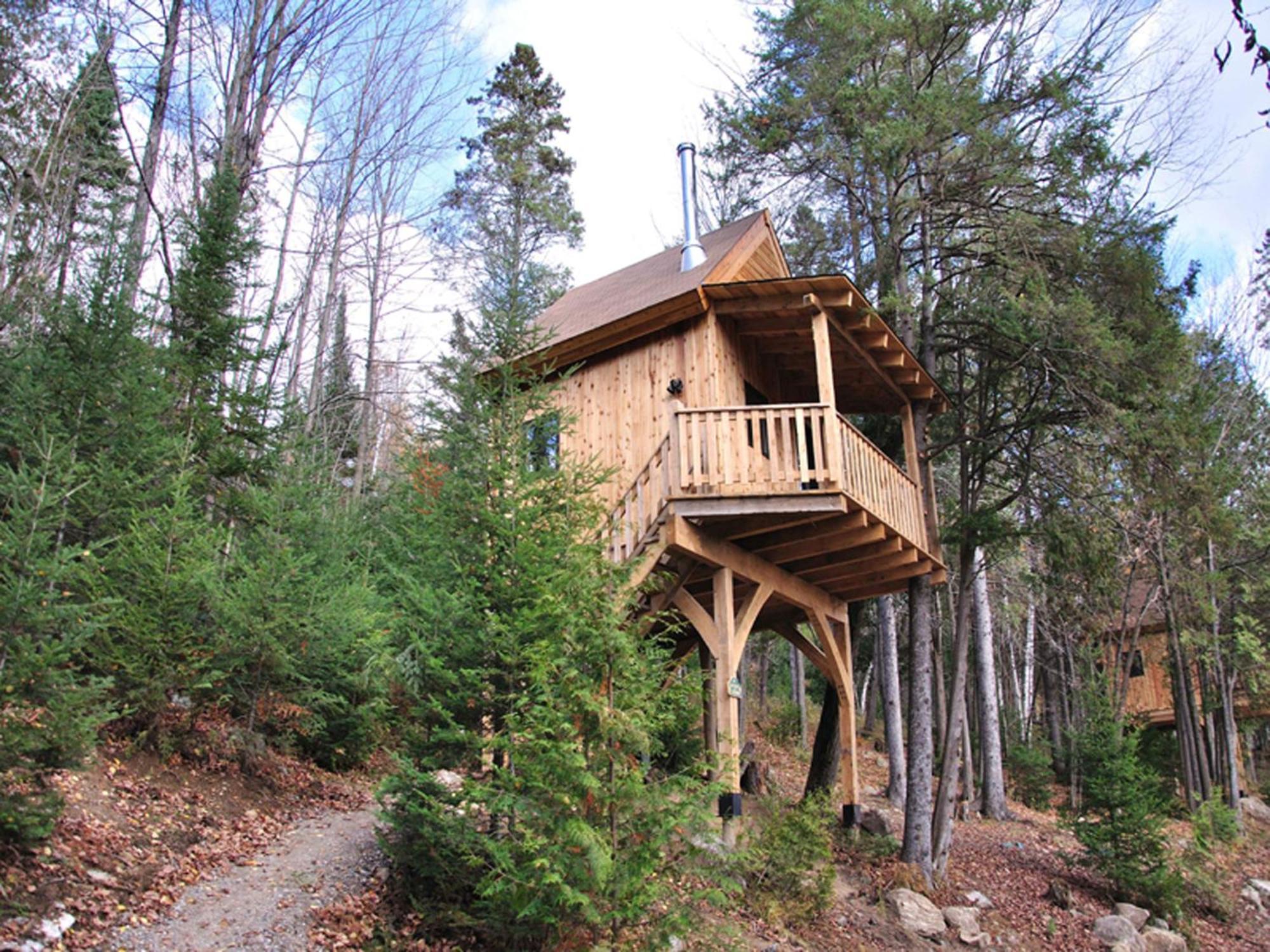 Les Cabanes Du Trappeur Wentworth-Nord Экстерьер фото