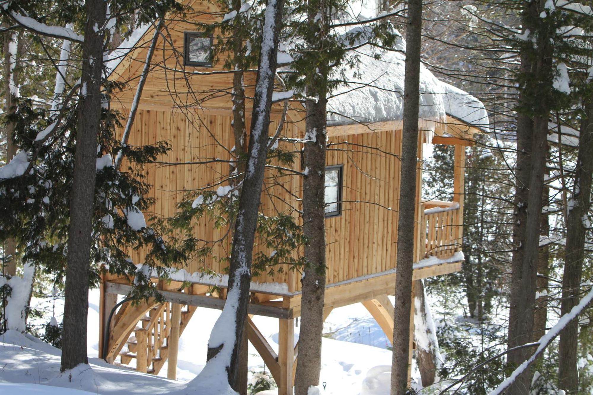 Les Cabanes Du Trappeur Wentworth-Nord Экстерьер фото