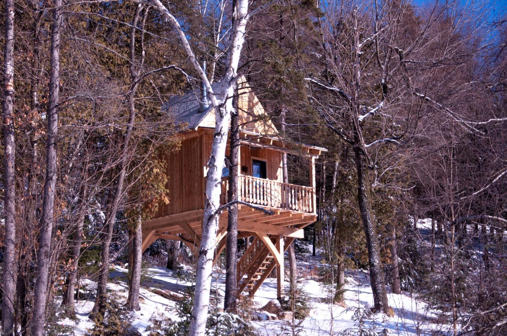 Les Cabanes Du Trappeur Wentworth-Nord Экстерьер фото